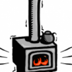 Wood Stove Heated Up Clip art