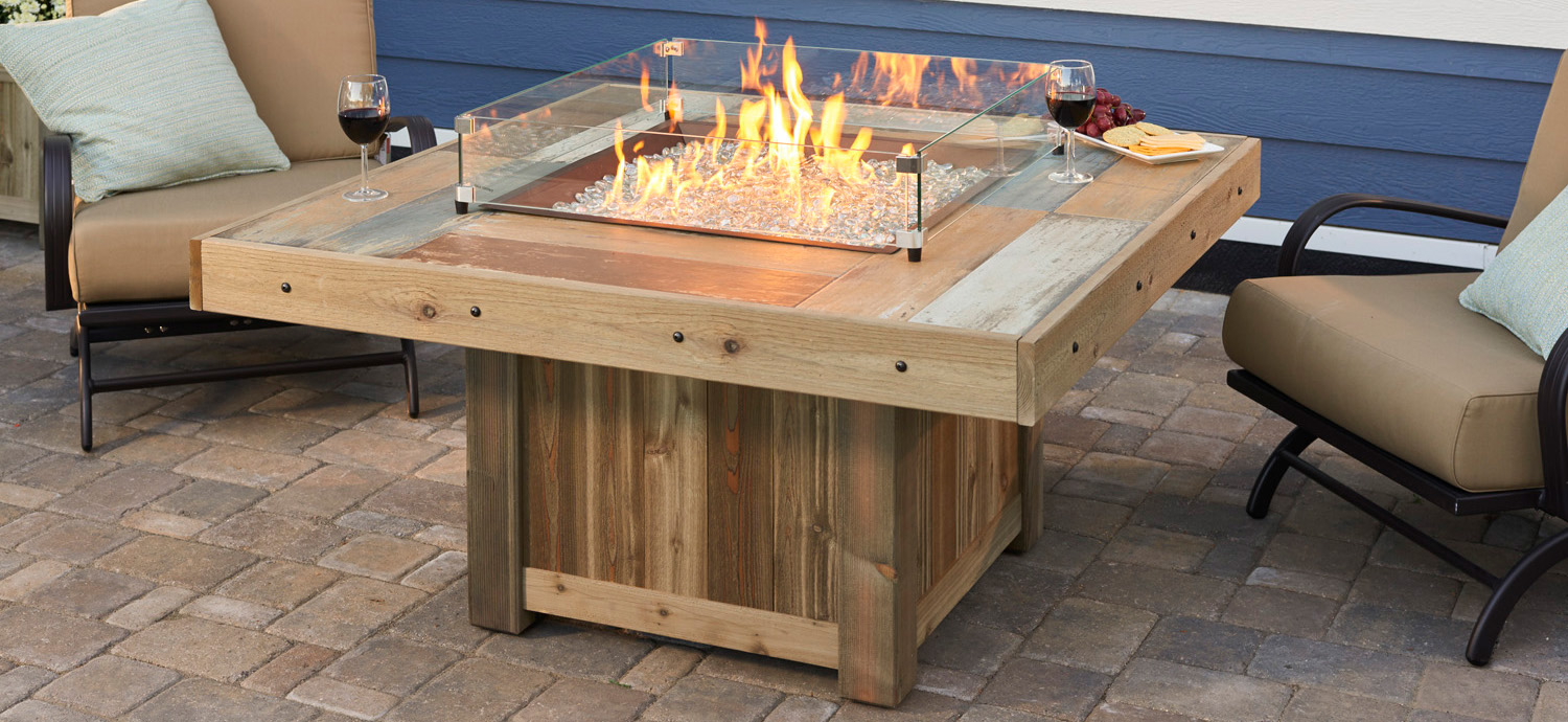 Farmhouse Outdoor Gas Fire Pit